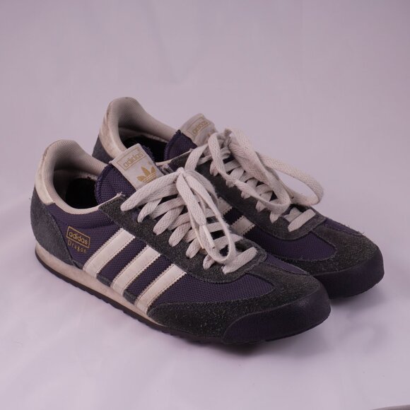 adidas Other - Adidas Dragon Sneakers Men’s Size 10 Retro Navy Suede Nylon Originals
